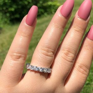 🤩HP|925 Sterling Silver Marquise CZ Eternity Ring